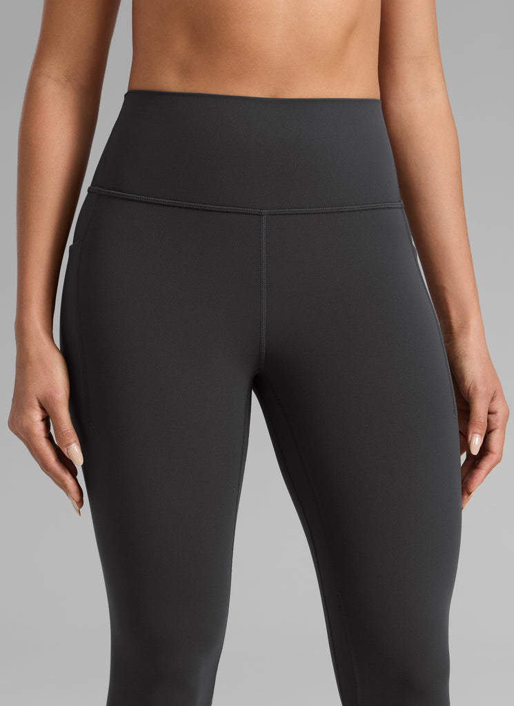 CRZ YOGA Women's Butterlift Workout High Rise Pocket Leggings 25'' Mysterious Grey