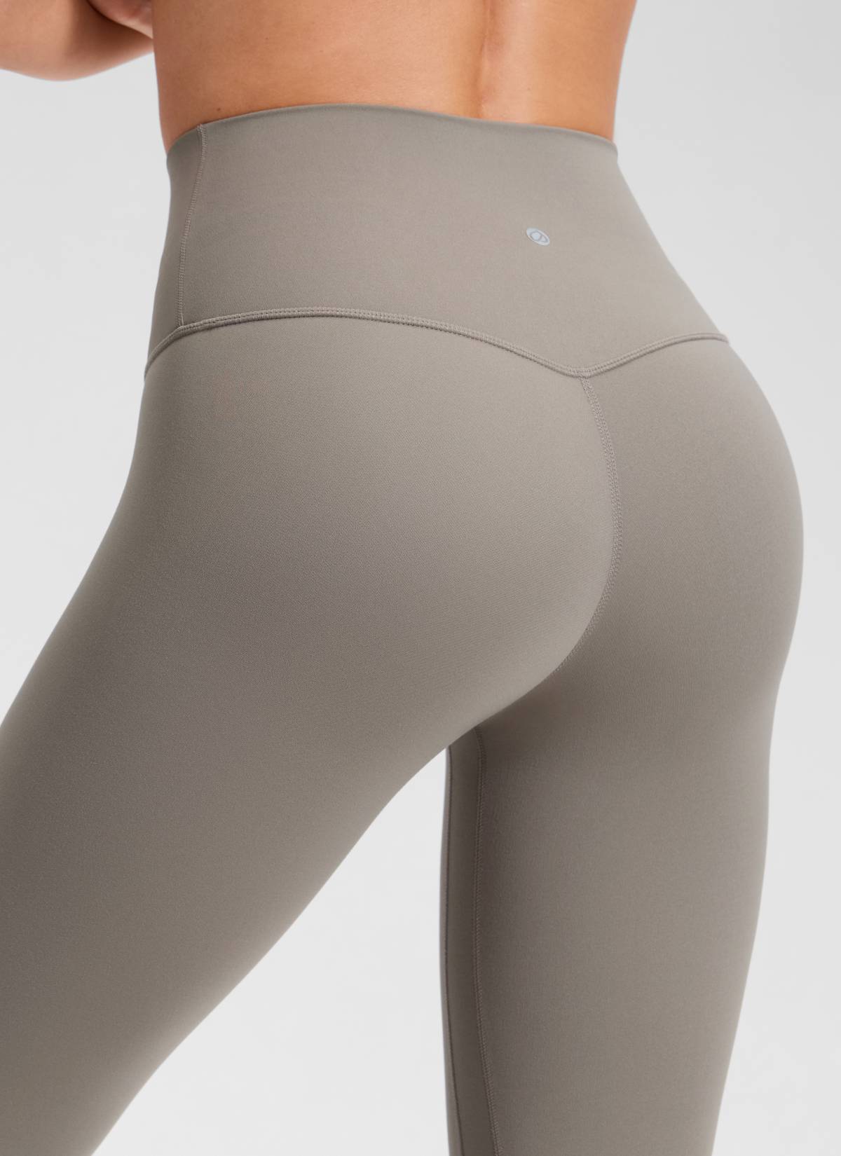 CRZ YOGA Women's Butterluxe Yoga High Rise No Front Seam Legging 25'' Warm Ash Grey