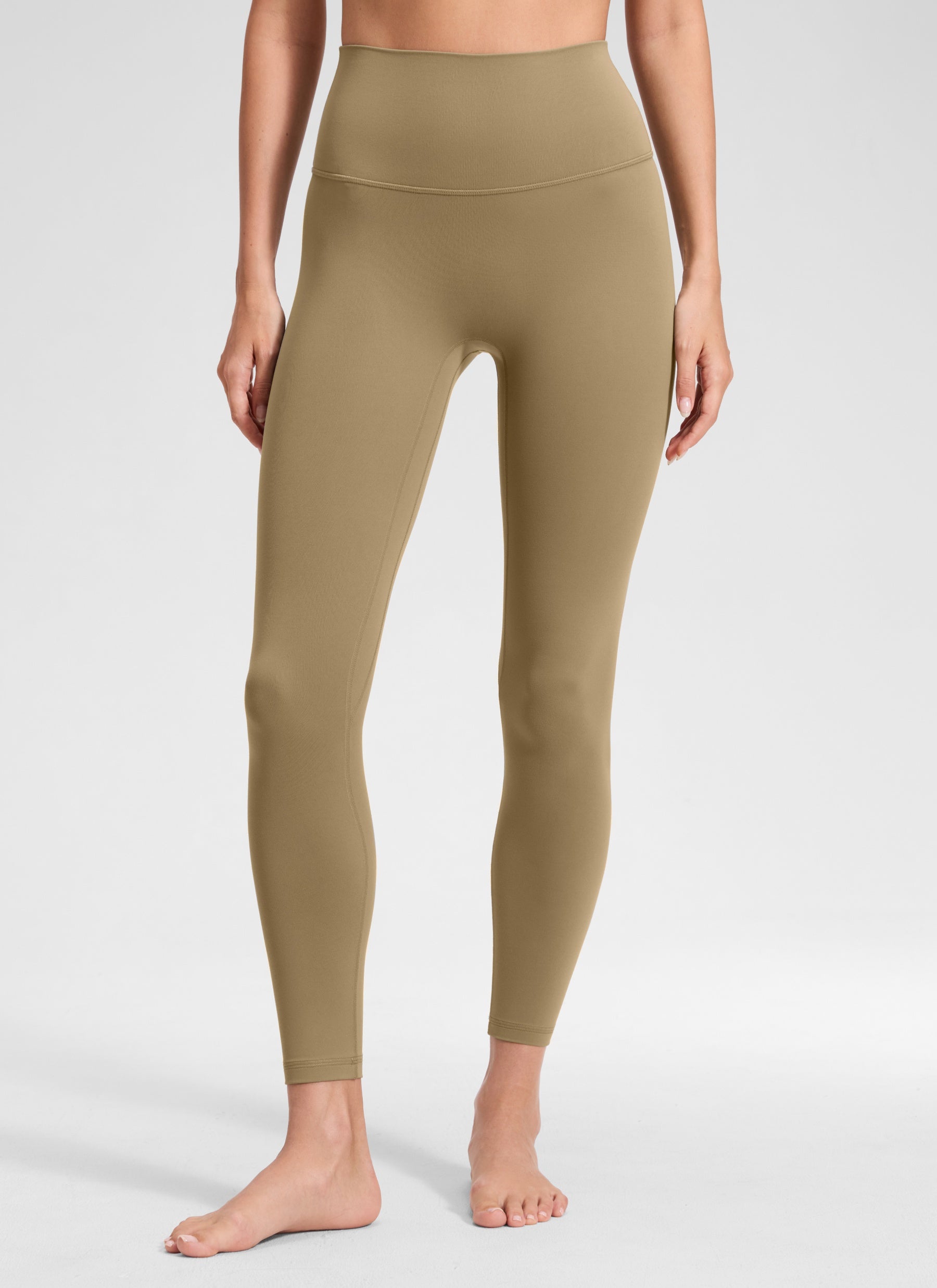 CRZ YOGA Women's Butterluxe Yoga High Rise No Front Seam Legging 25'' Soul Brown