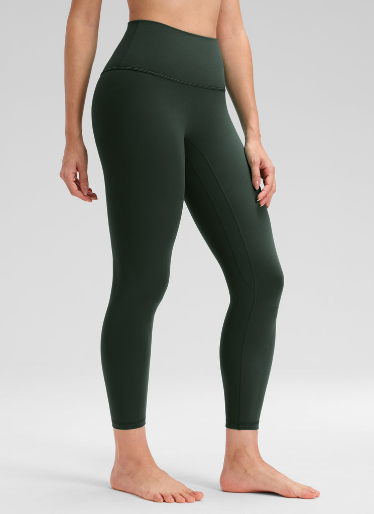 CRZ YOGA Women's Butterluxe Yoga High Rise No Front Seam Legging 25'' Legend Green