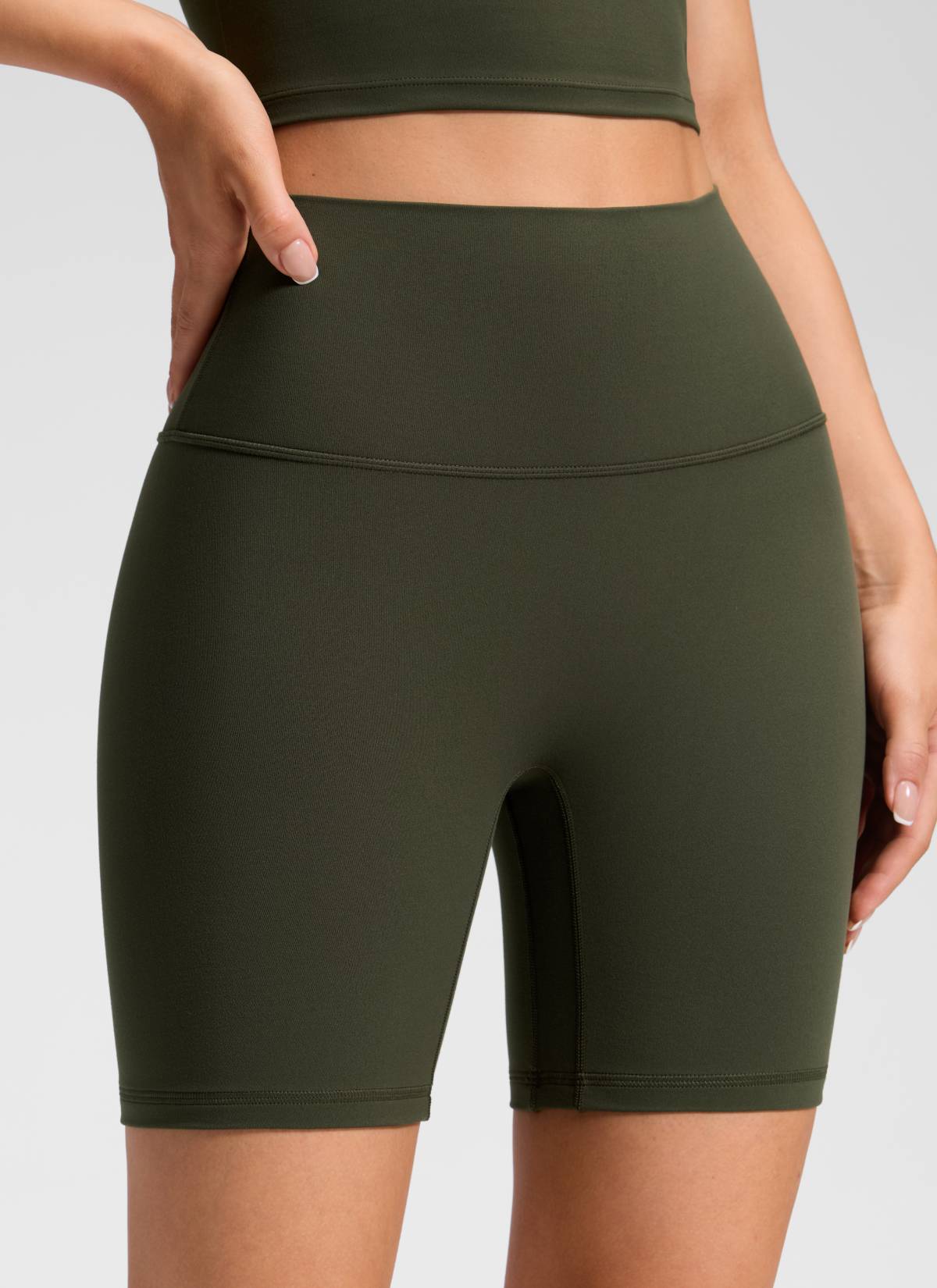 CRZ YOGA Women's Butterluxe Yoga High Rise No Front Seam Short 6