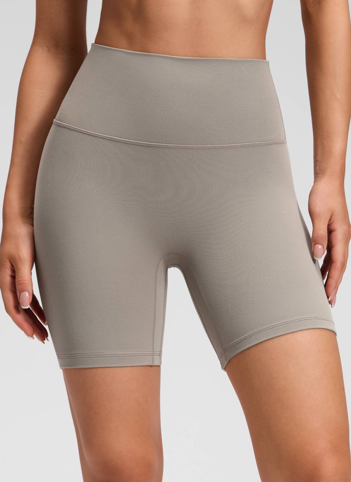 CRZ YOGA Women's Butterluxe Yoga High Rise No Front Seam Short 6