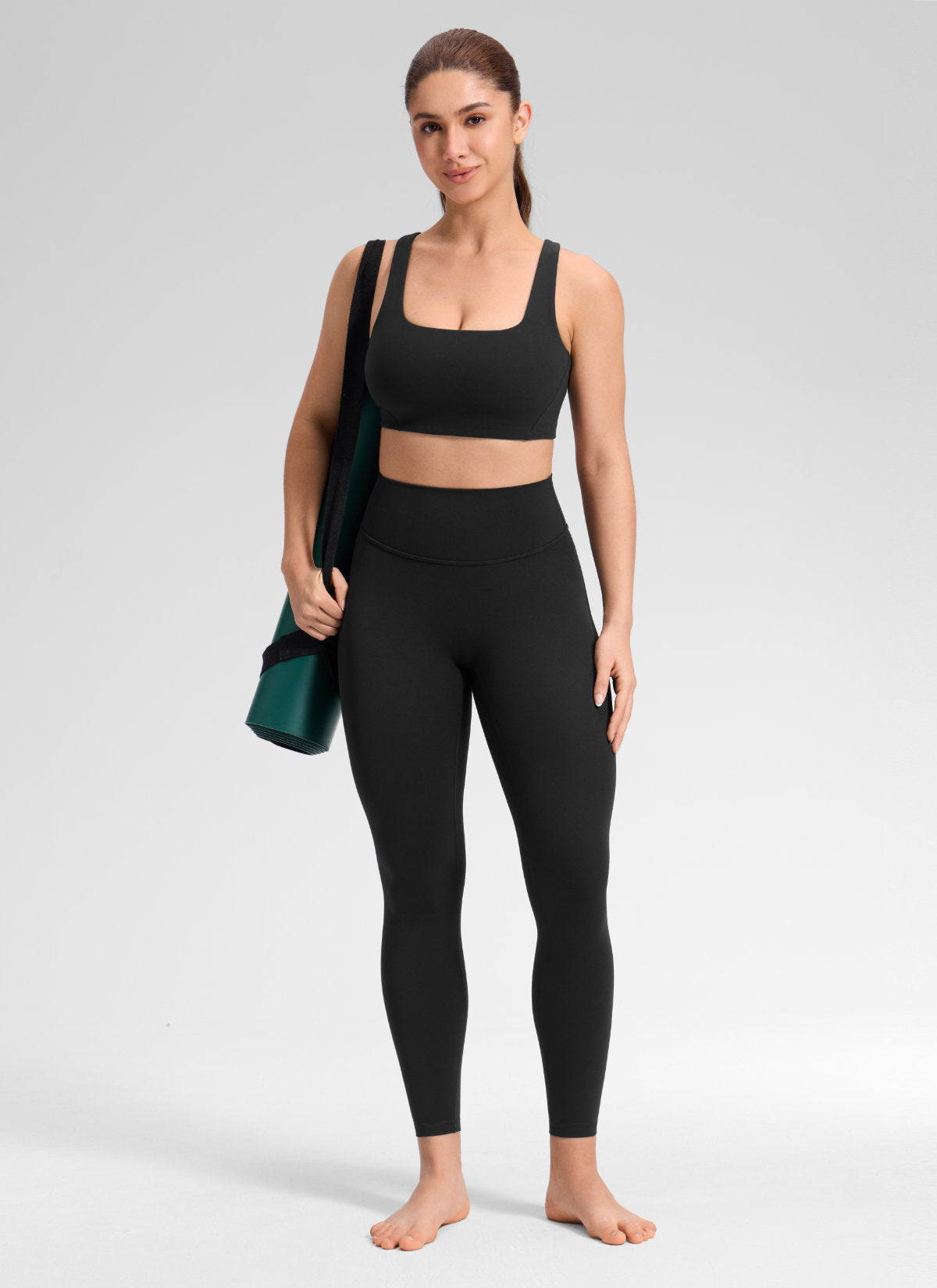 CRZ YOGA Softretch Secretsculpt™ Minor High Rise Front Seam Legging Black