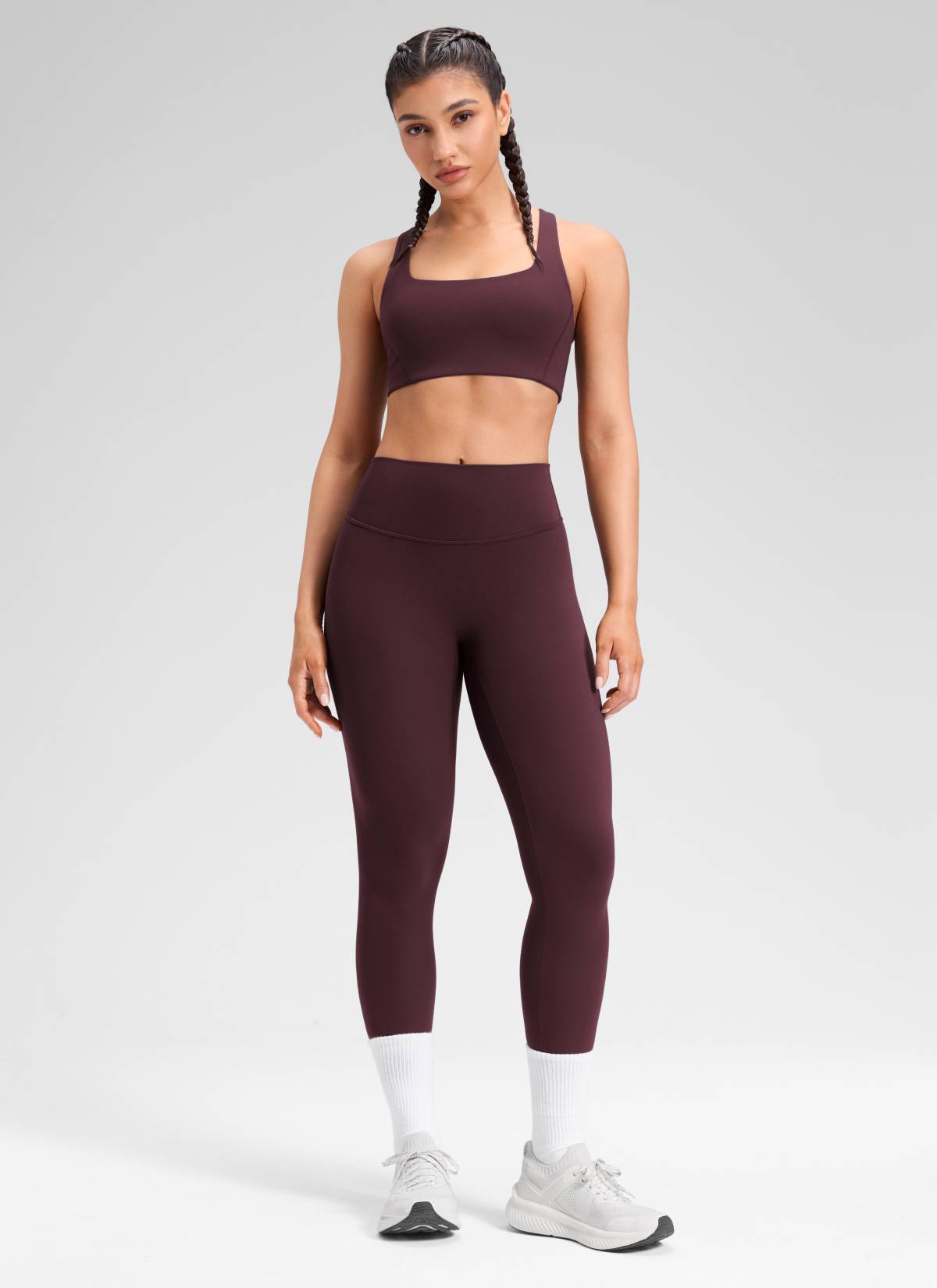 CRZ YOGA Softretch Secretsculpt™ Minor High Rise Front Seam Legging Ripe Plum
