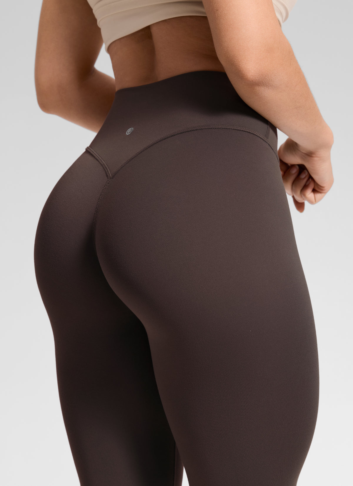 CRZ YOGA Softretch Secretsculpt™ Minor High Rise Front Seam Legging Clay Brown