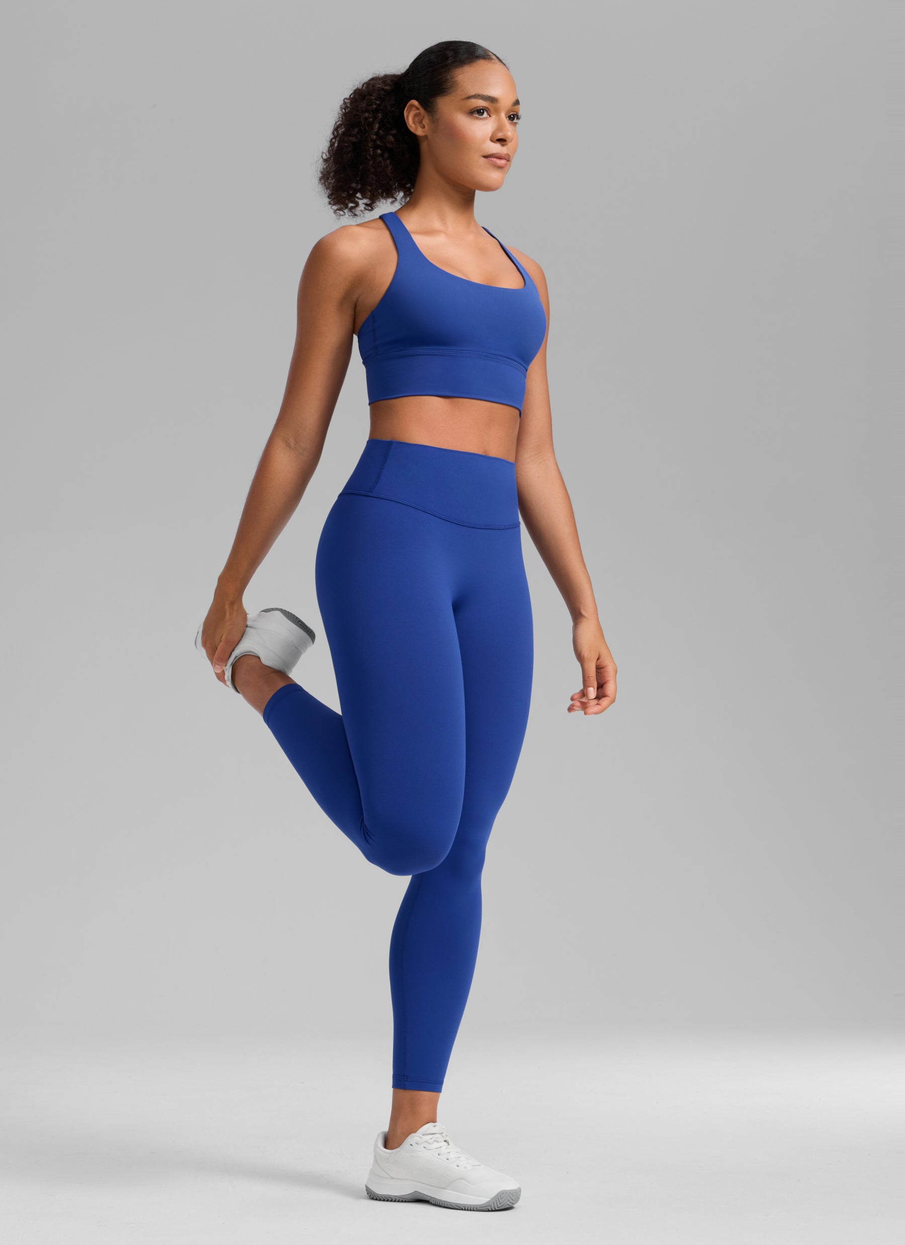 CRZ YOGA Softretch Secretsculpt™ Minor High Rise Front Seam Legging Waves Blue