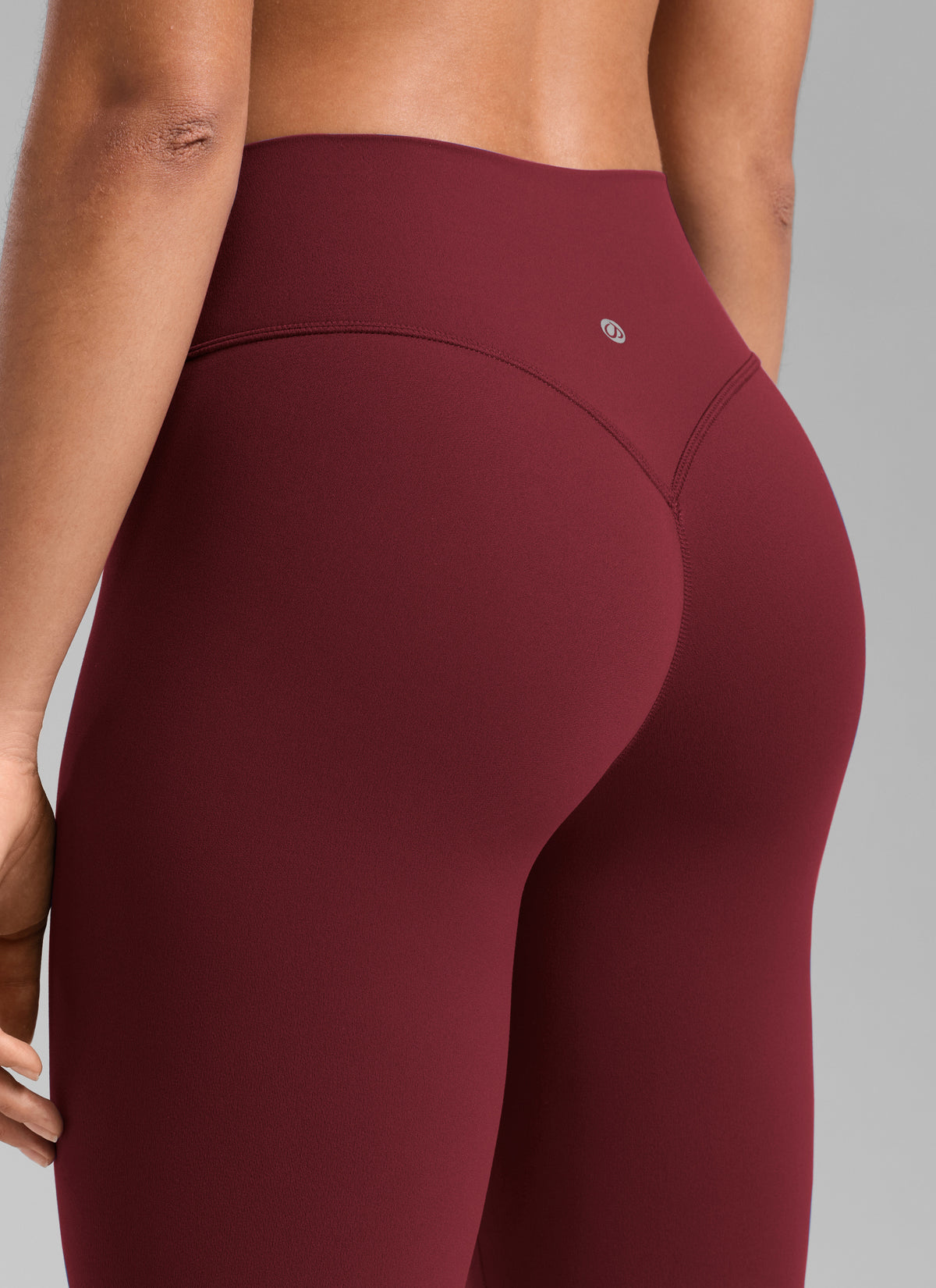 CRZ YOGA Softretch Secretsculpt™ Minor High Rise Front Seam Legging Burgundy Bay @model_info:S3