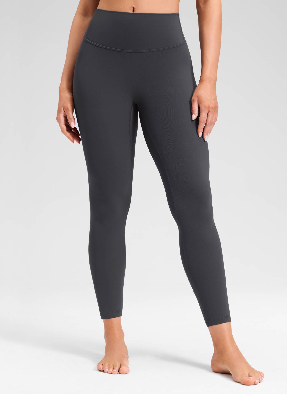 CRZ YOGA Softretch Secretsculpt™ Minor High Rise Front Seam Legging Mysterious Grey