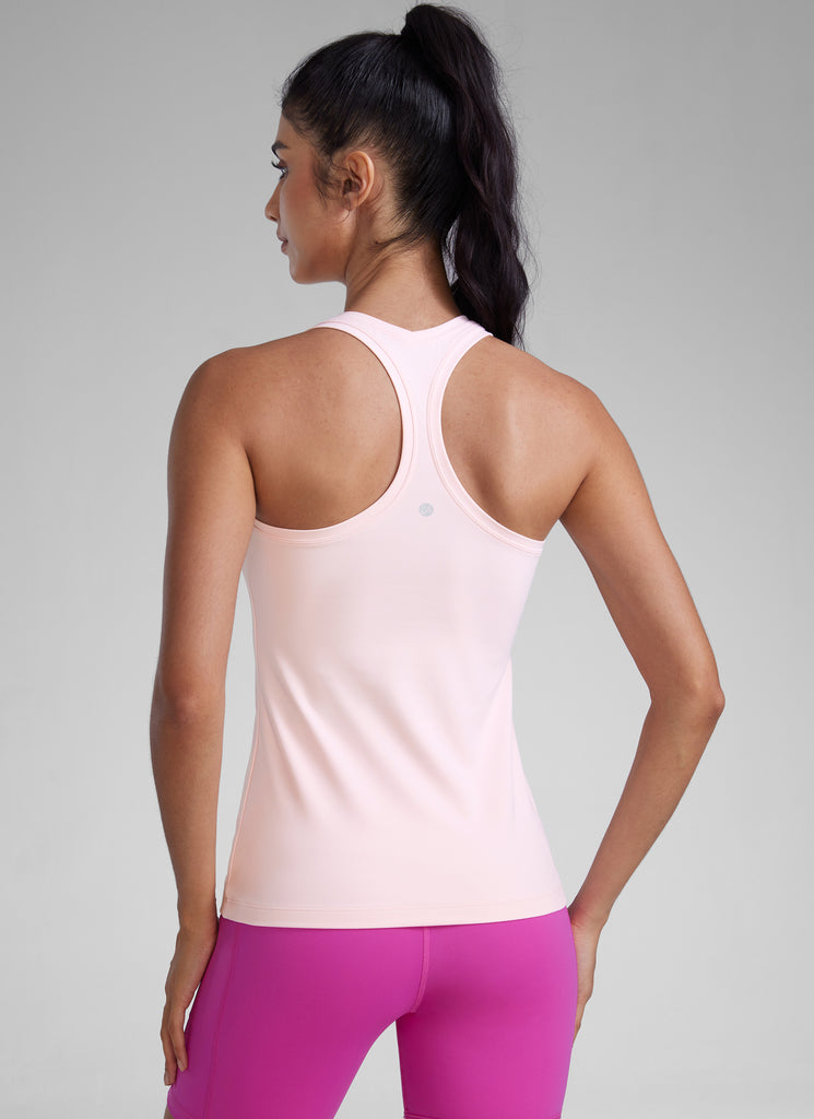 CRZ YOGA Women's Yoga Slim Fit Tops Butterluxe Tank Racerback Mojave Tan