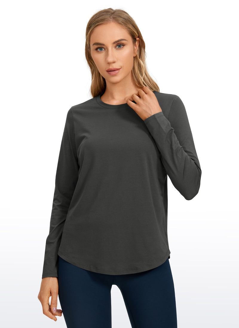 Pima Cotton Workout Long Sleeve