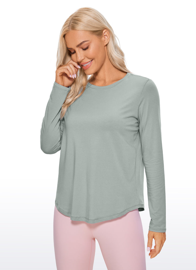 Pima Cotton Workout Long Sleeve