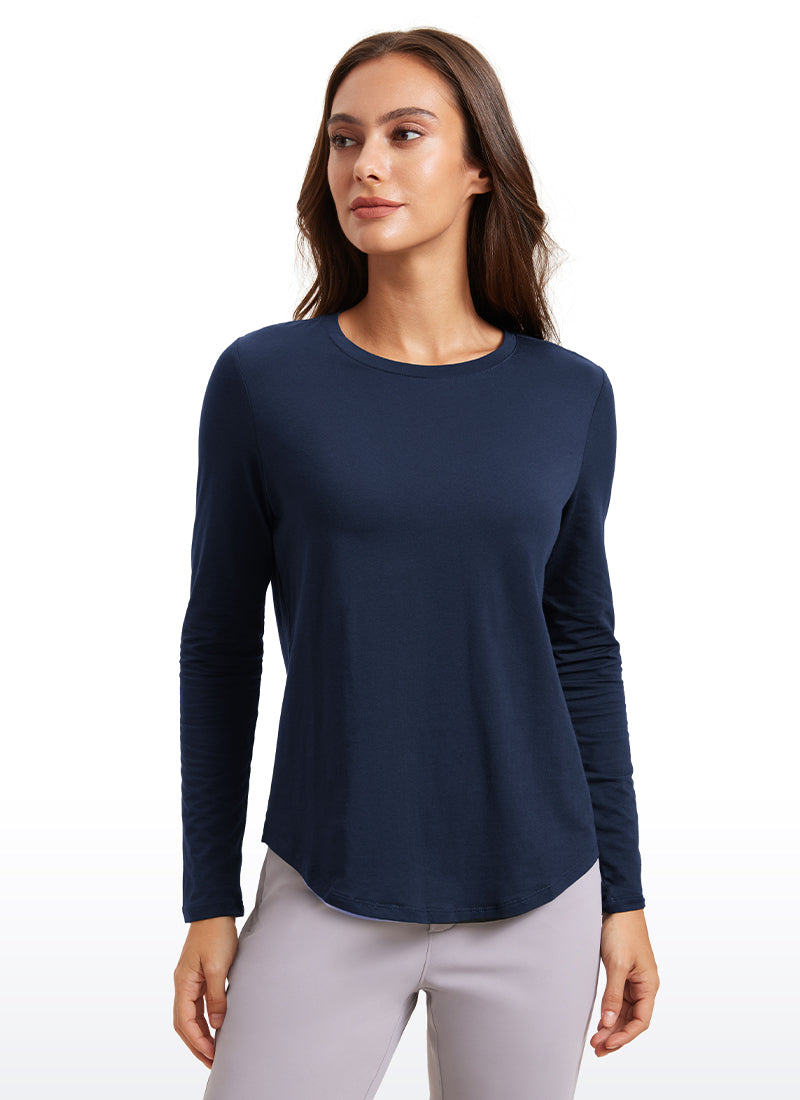 Pima Cotton Workout Long Sleeve