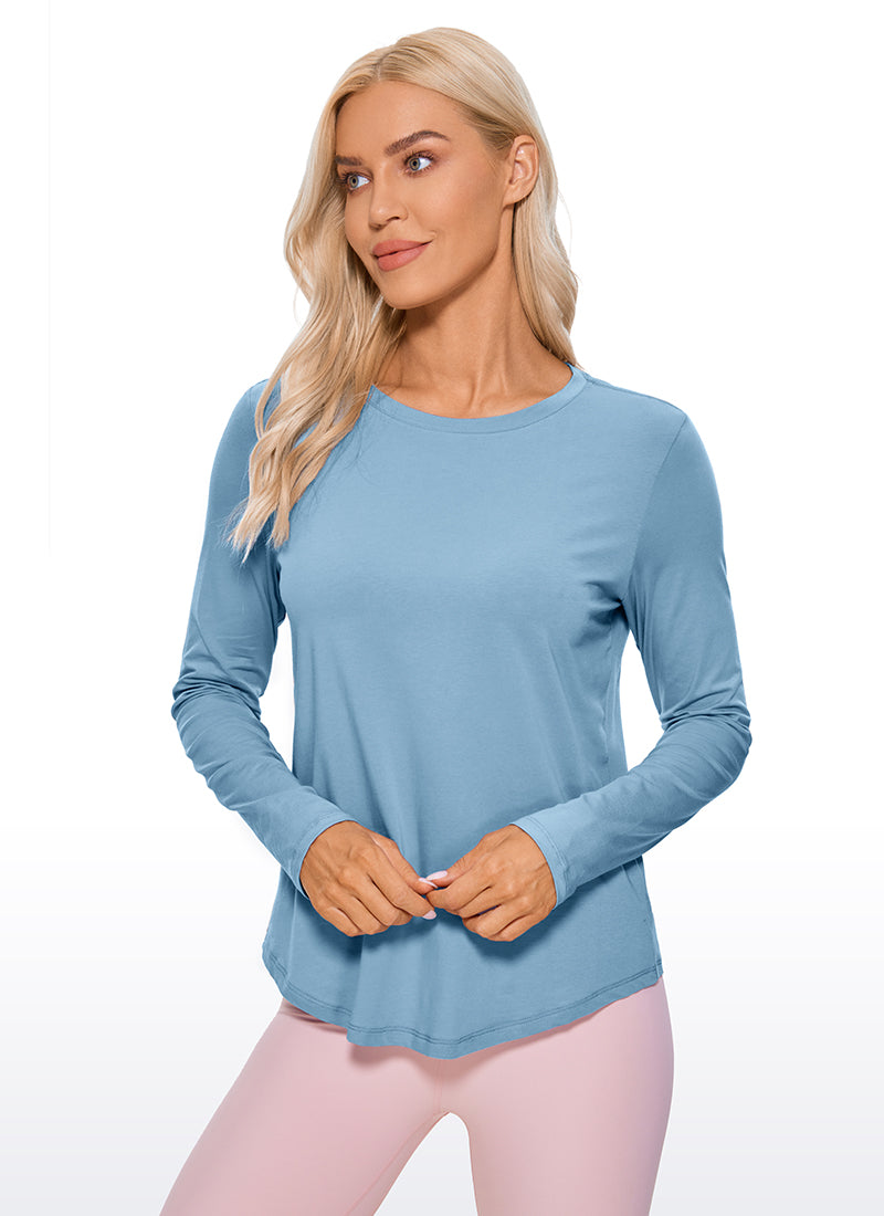 Pima Cotton Workout Long Sleeve