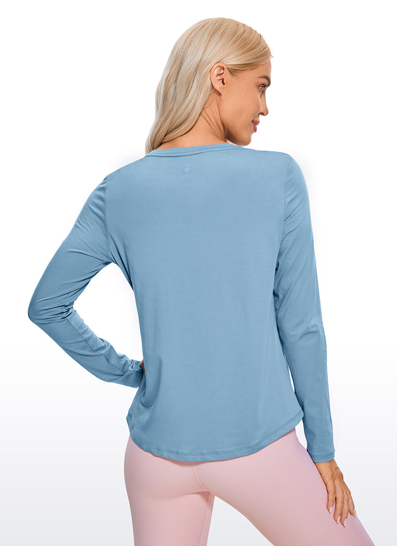 Pima Cotton Workout Long Sleeve