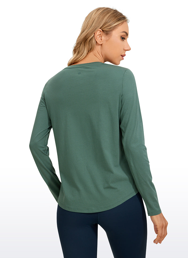 Pima Cotton Workout Long Sleeve