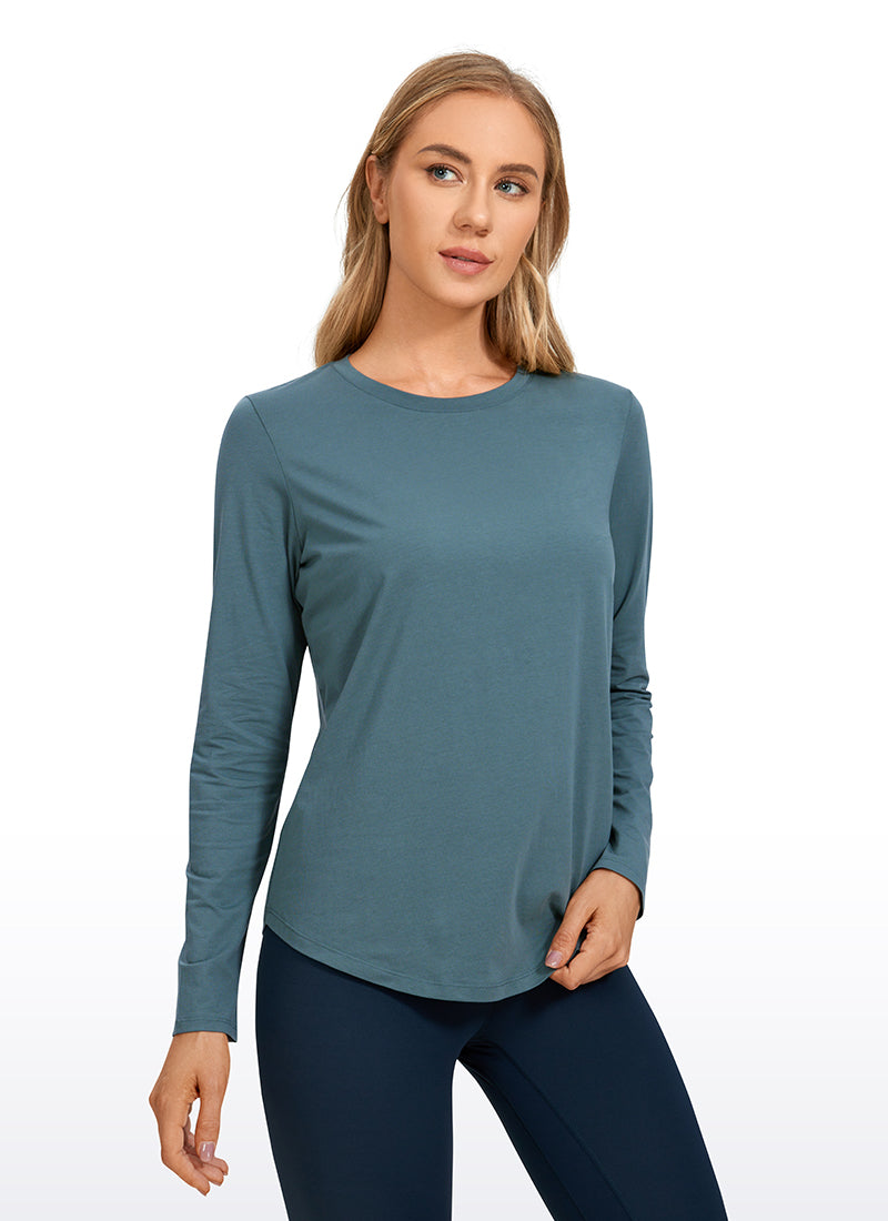 Pima Cotton Workout Long Sleeve