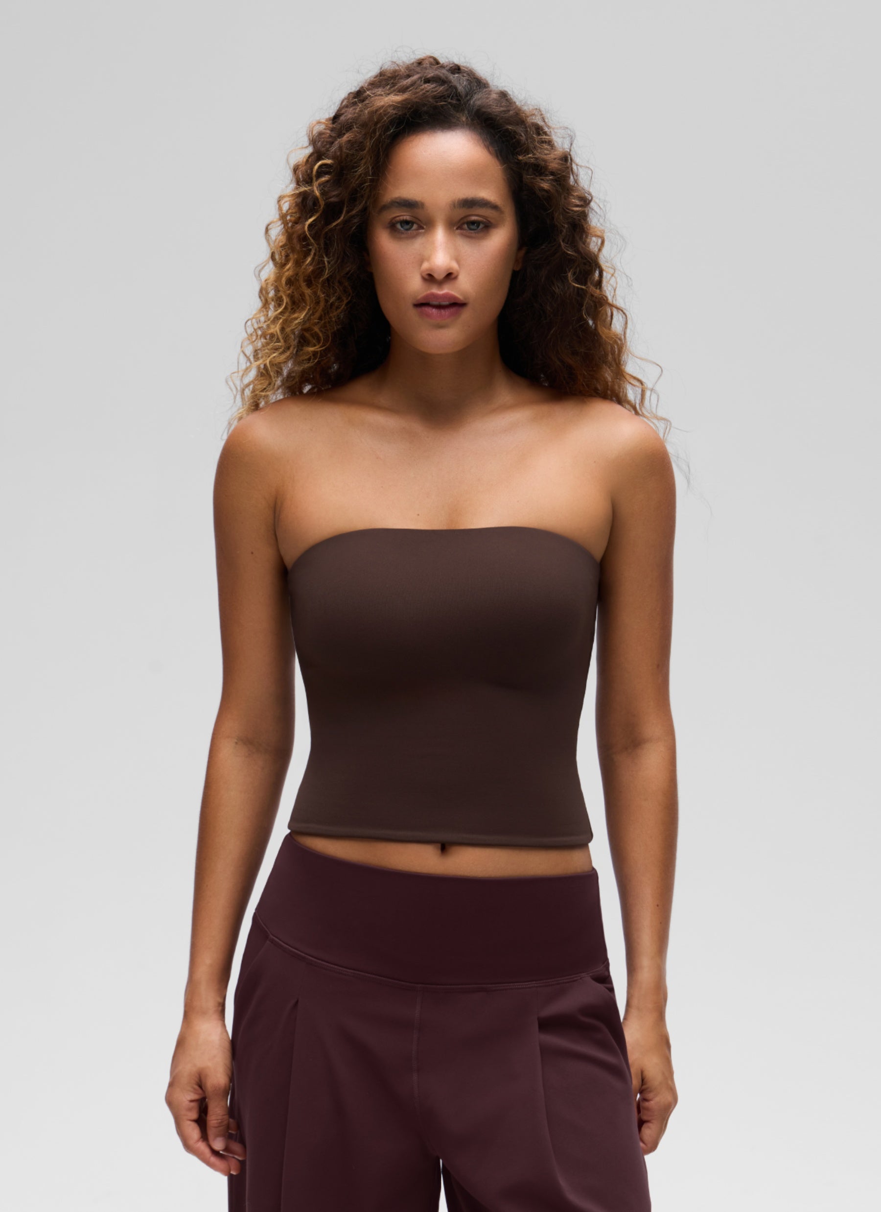 CRZ YOGA Women's Casual Butterluxe Tight Fit Strapless Tops – CRZ