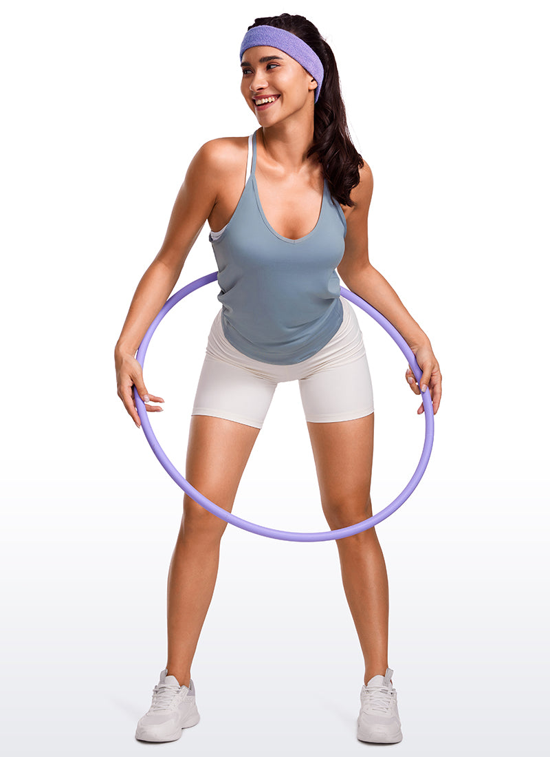 Lightweight Tie Back Halter V Neck Tank