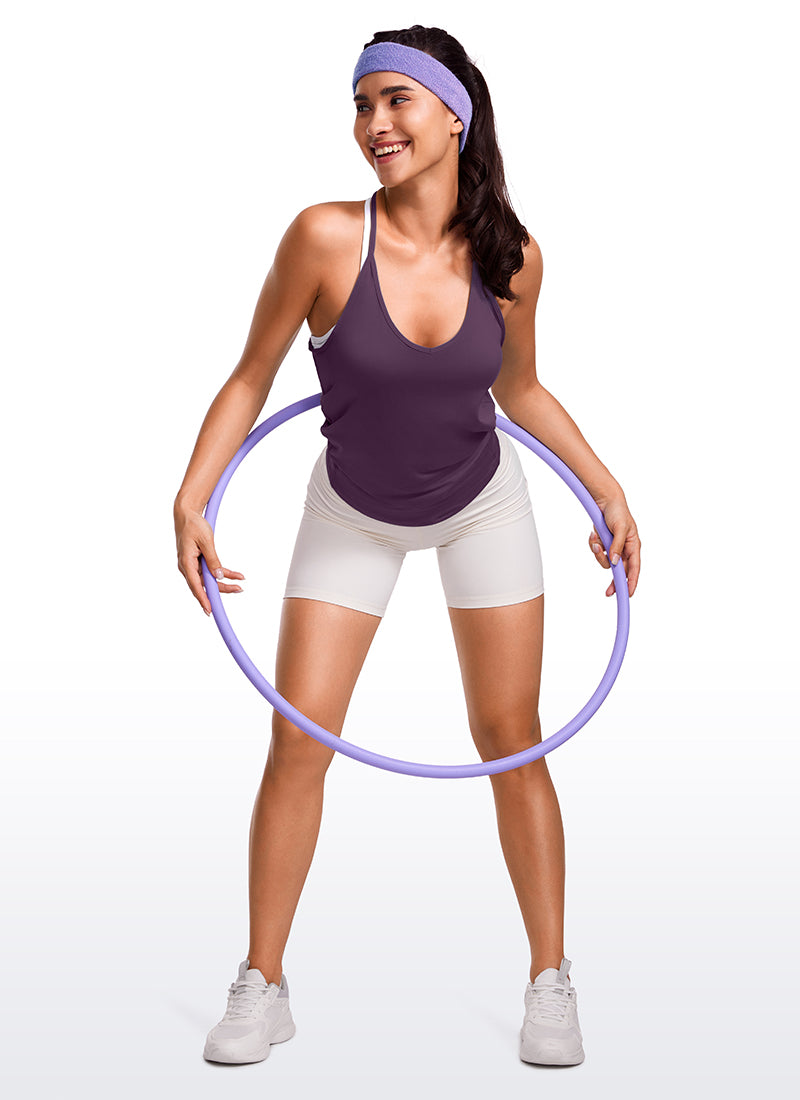 Lightweight Tie Back Halter V Neck Tank