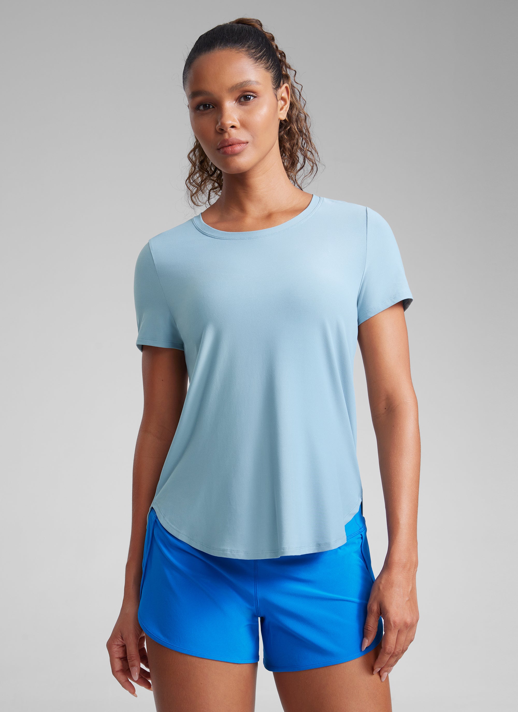 Cloudweight Crewneck Side Slit Short Sleeve
