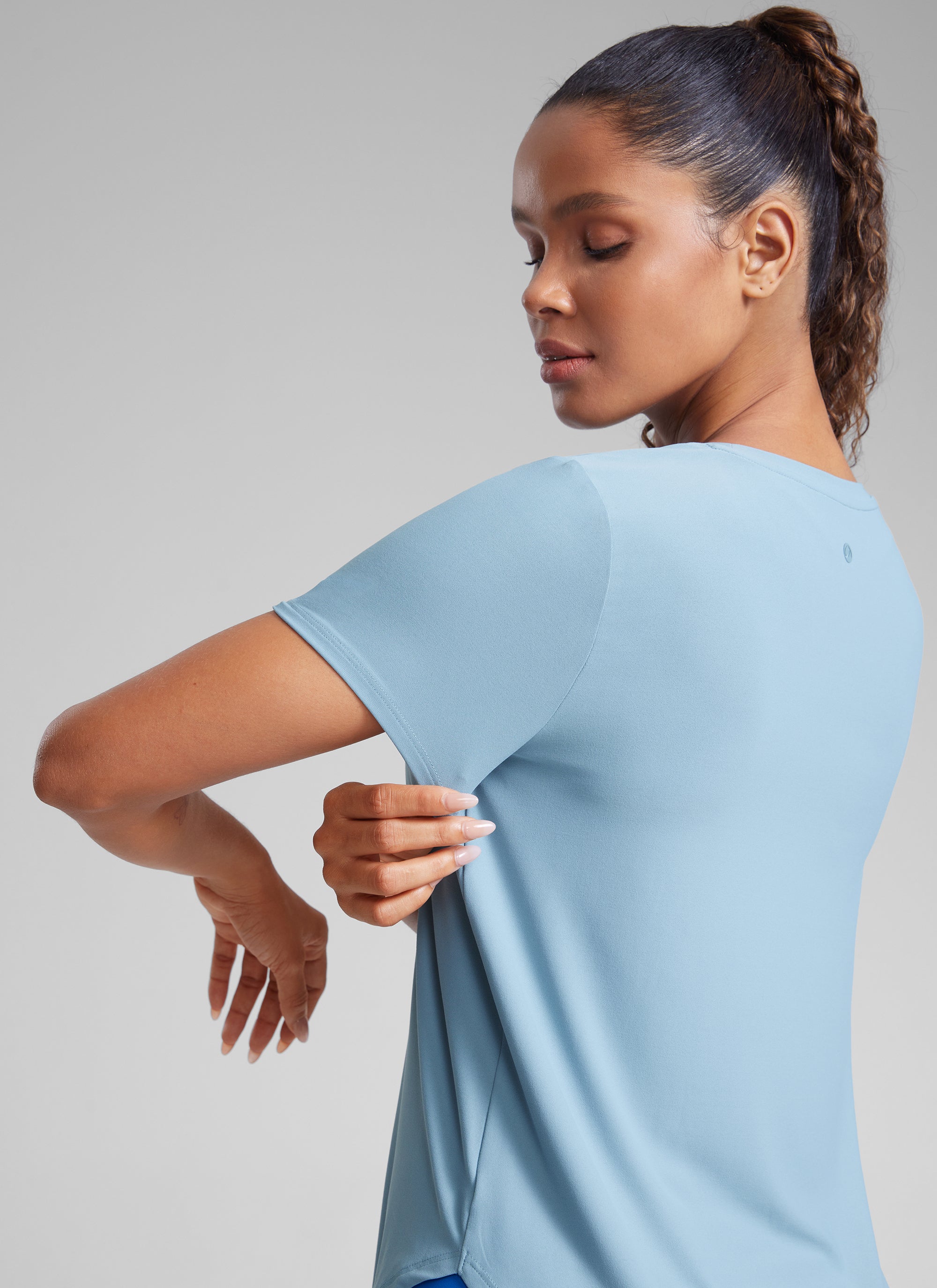 Cloudweight Crewneck Side Slit Short Sleeve