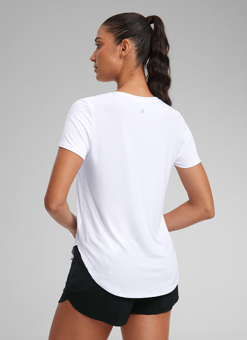 Cloudweight Crewneck Side Slit Short Sleeve