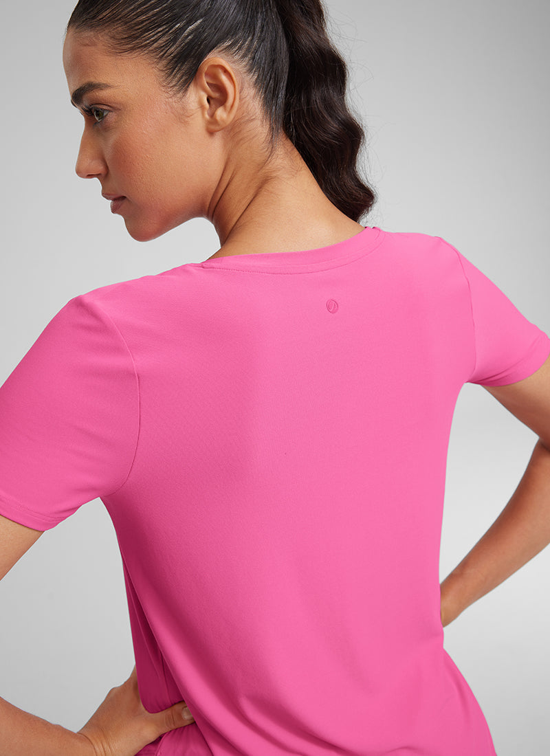 Cloudweight Crewneck Short Sleeve Shirts Side Slit