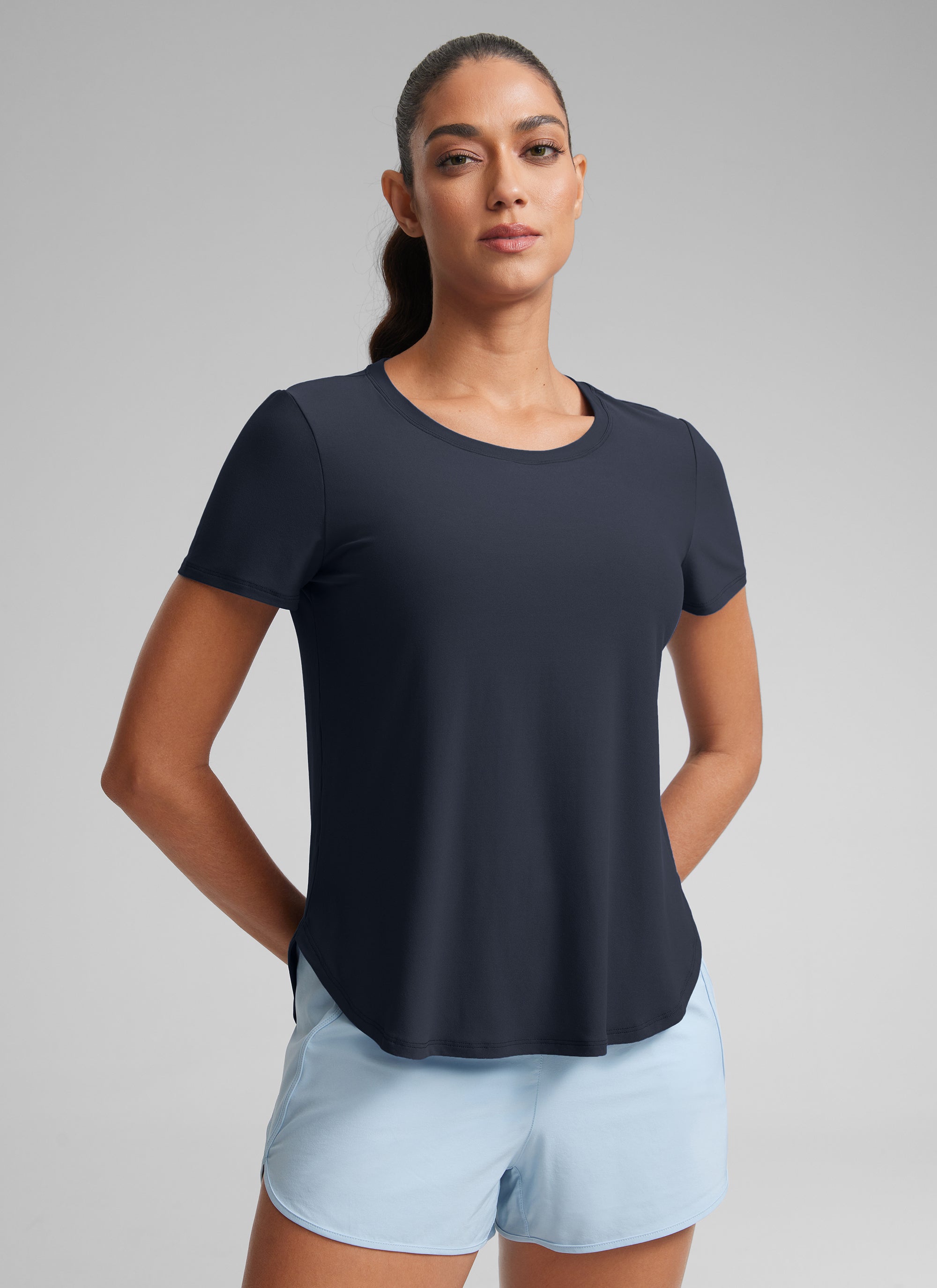 Cloudweight Crewneck Side Slit Short Sleeve