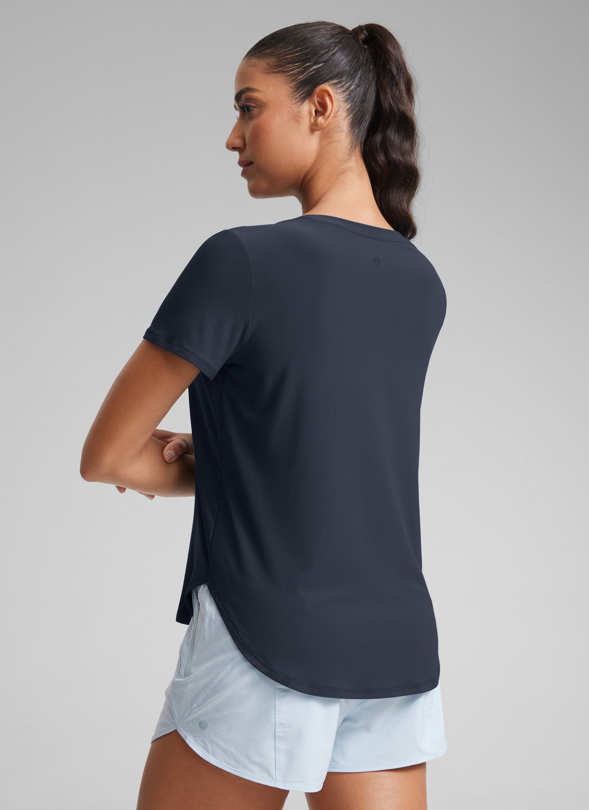 Cloudweight Crewneck Side Slit Short Sleeve