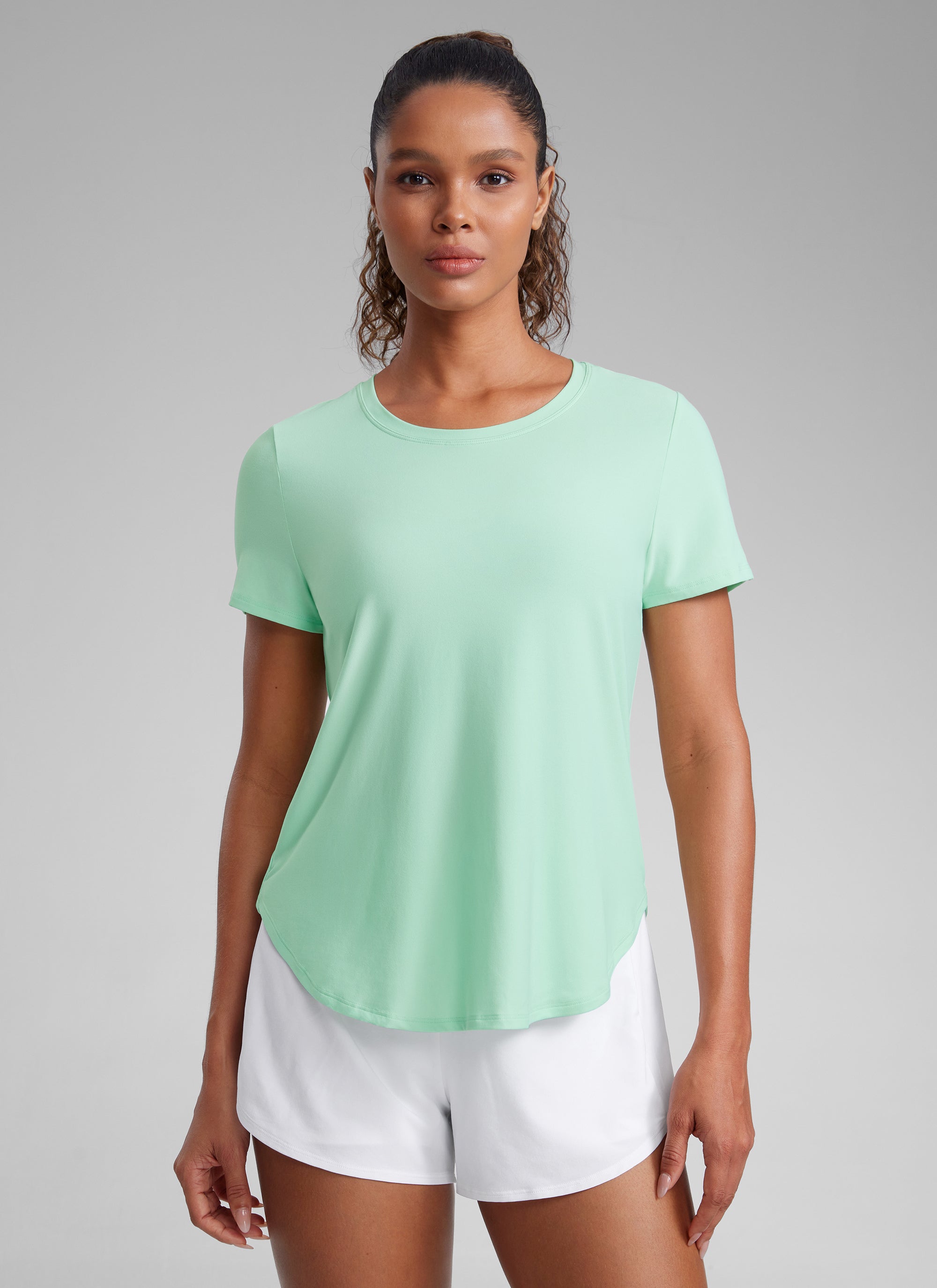Cloudweight Crewneck Side Slit Short Sleeve