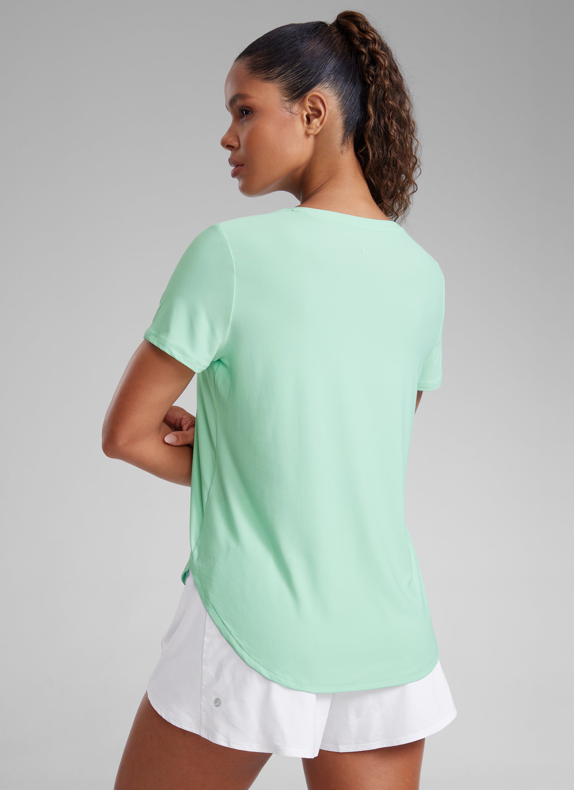 Cloudweight Crewneck Side Slit Short Sleeve