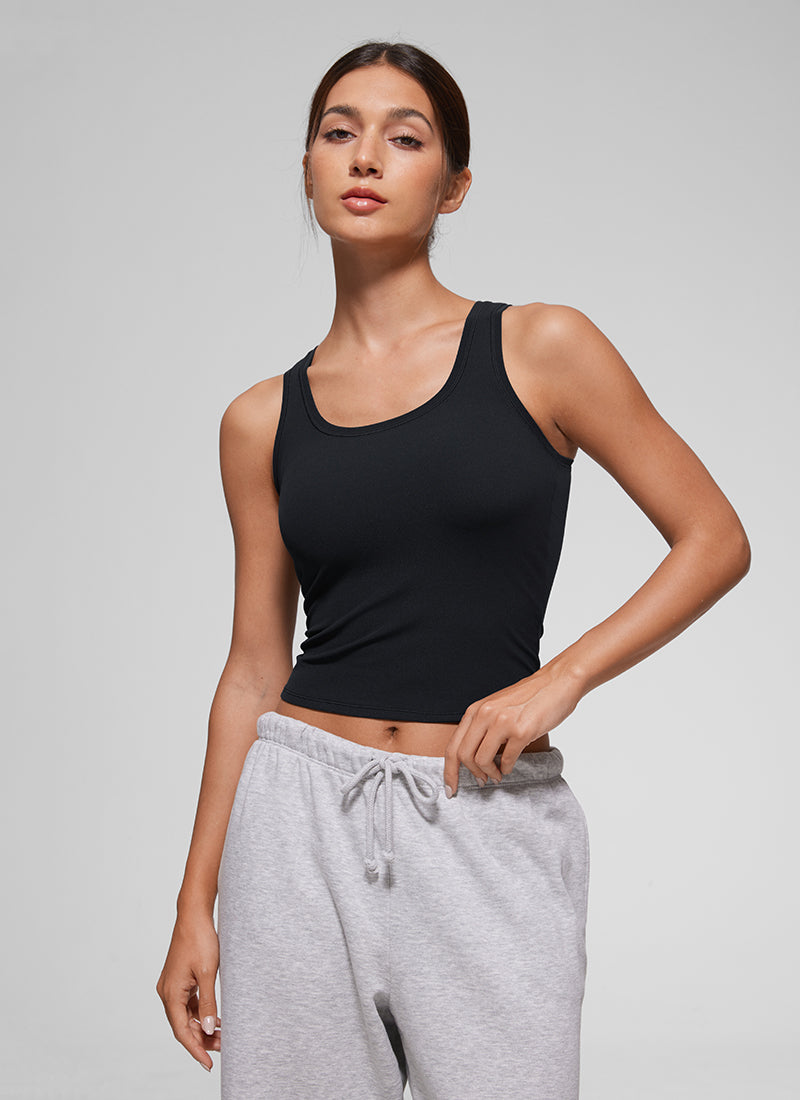 Softembrace Soft Double Lined Scoop Neck Tanks