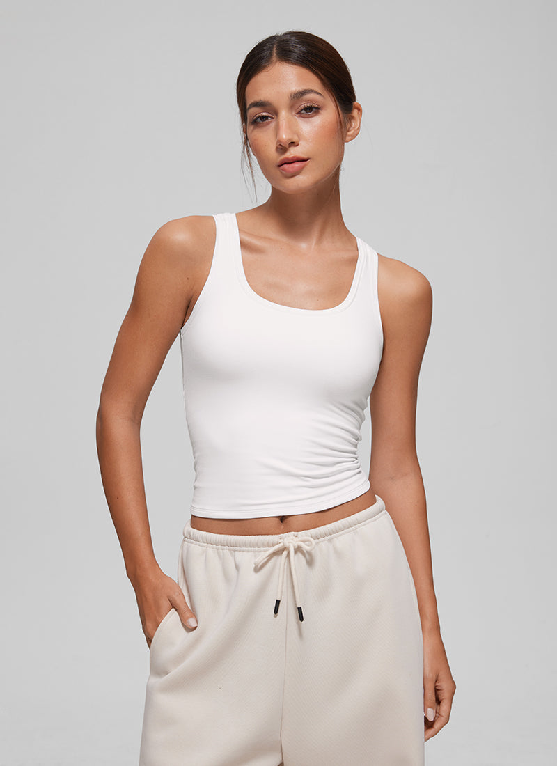 Softembrace Soft Double Lined Scoop Neck Tanks