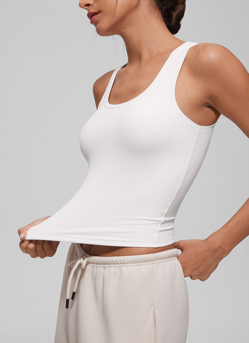Softembrace Soft Double Lined Scoop Neck Tanks