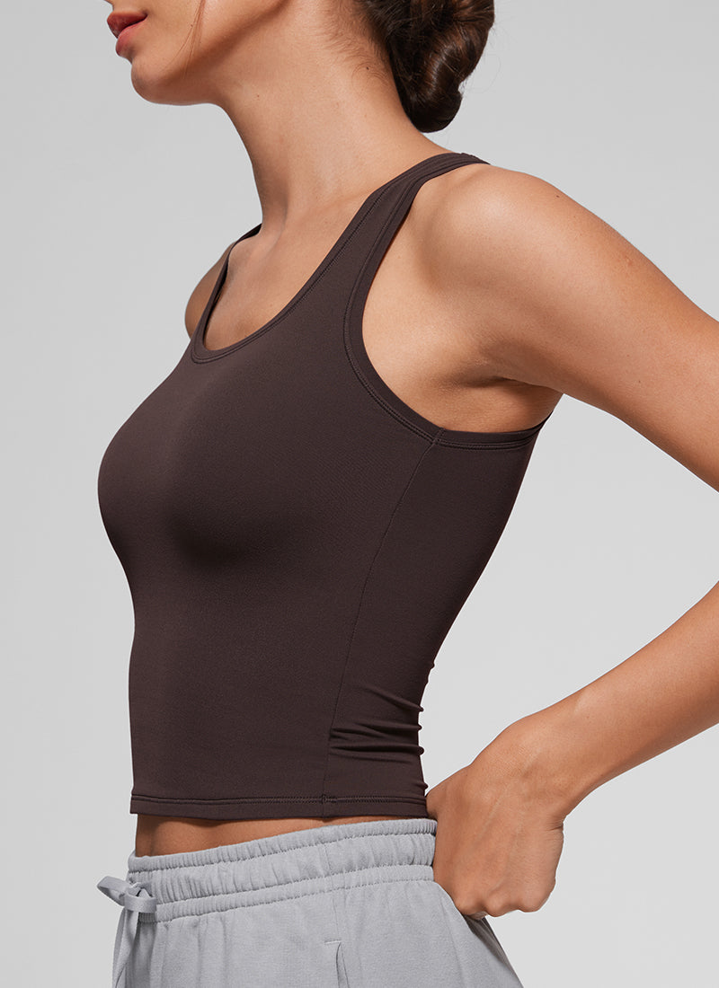 Softembrace Soft Double Lined Scoop Neck Tanks