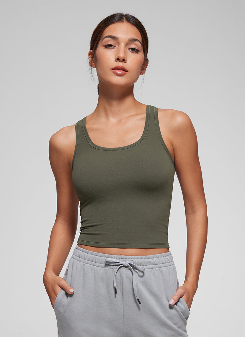 Softembrace Soft Double Lined Scoop Neck Tanks