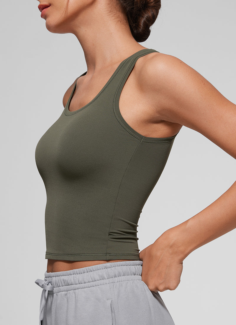 Softembrace Soft Double Lined Scoop Neck Tanks