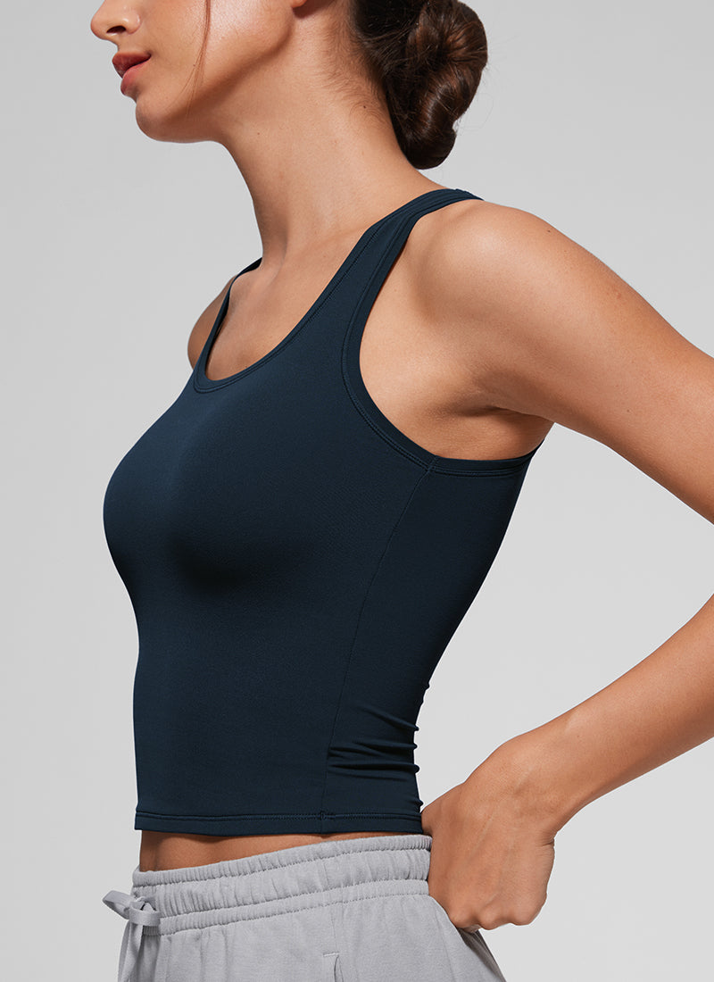 Softembrace Soft Double Lined Scoop Neck Tanks