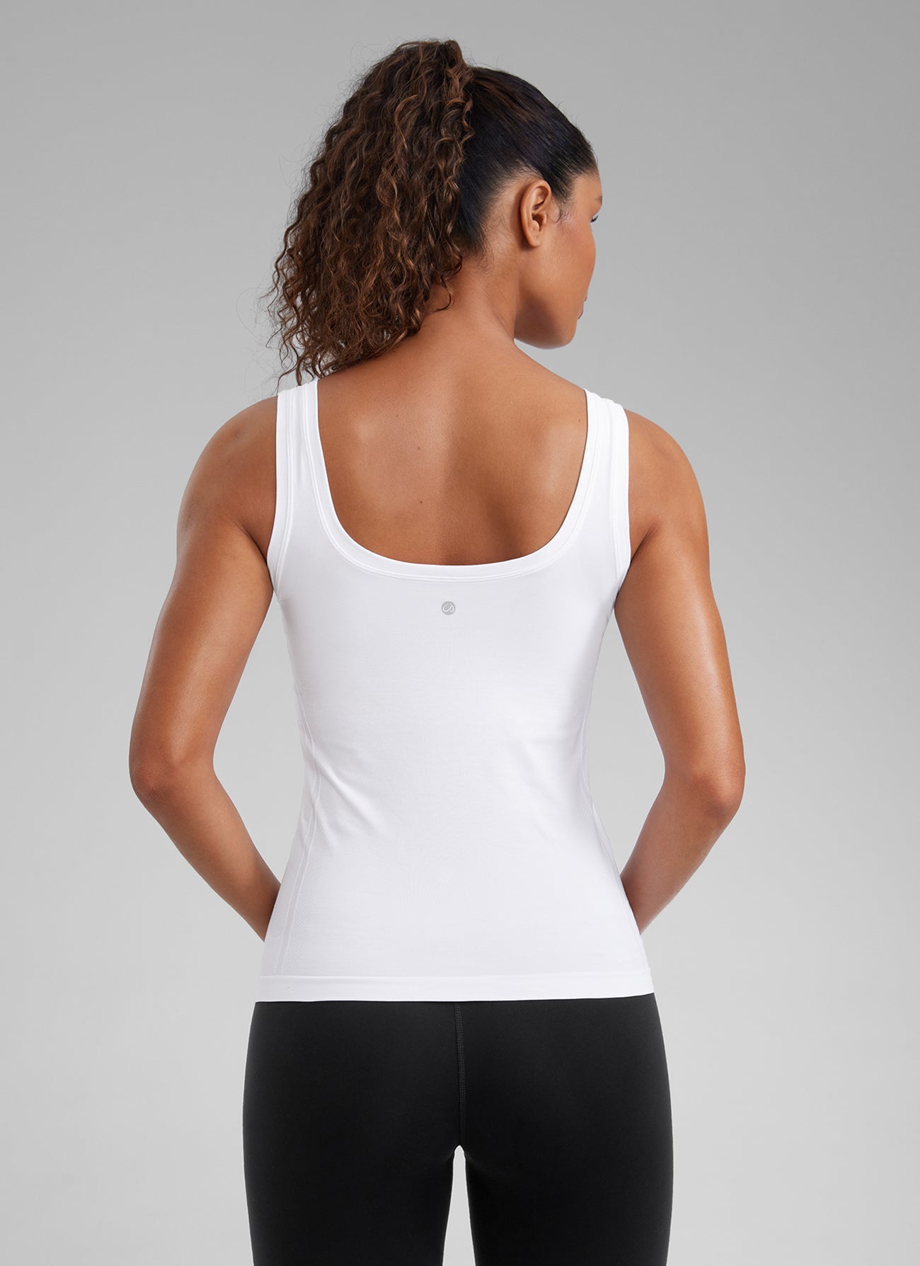 CRZ YOGA Women's Training  Low U-Back Breathable Top Sleeveless U Neck Black