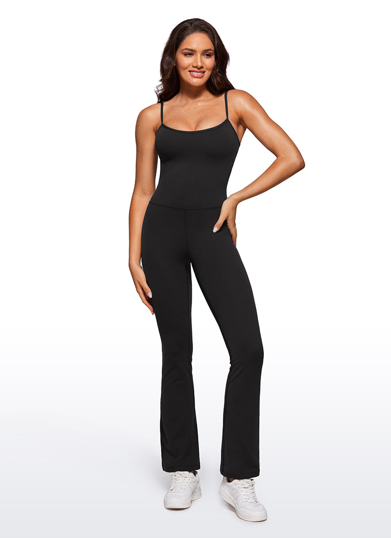 Butterluxe Flare Jumpsuits Build-in Bra Bodysuits 30''