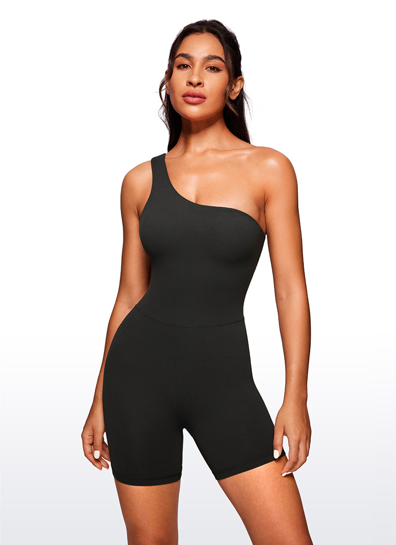 Butterluxe One Shoulder Rompers 5'' - Stretchy Bodysuit