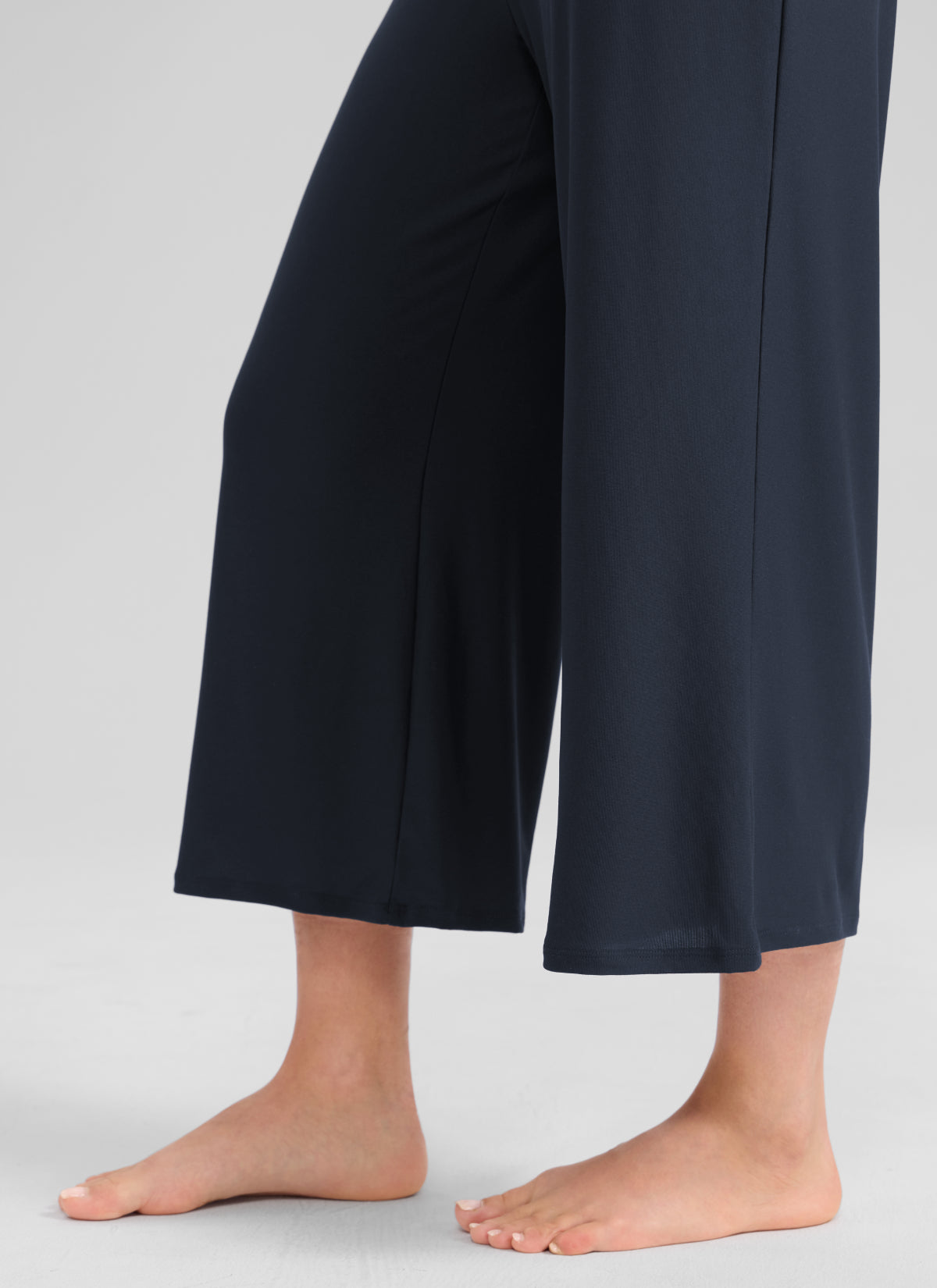 CRZ YOGA Women's Cloudweight Casual Racerback Wide Leg Jumpsuit True Navy