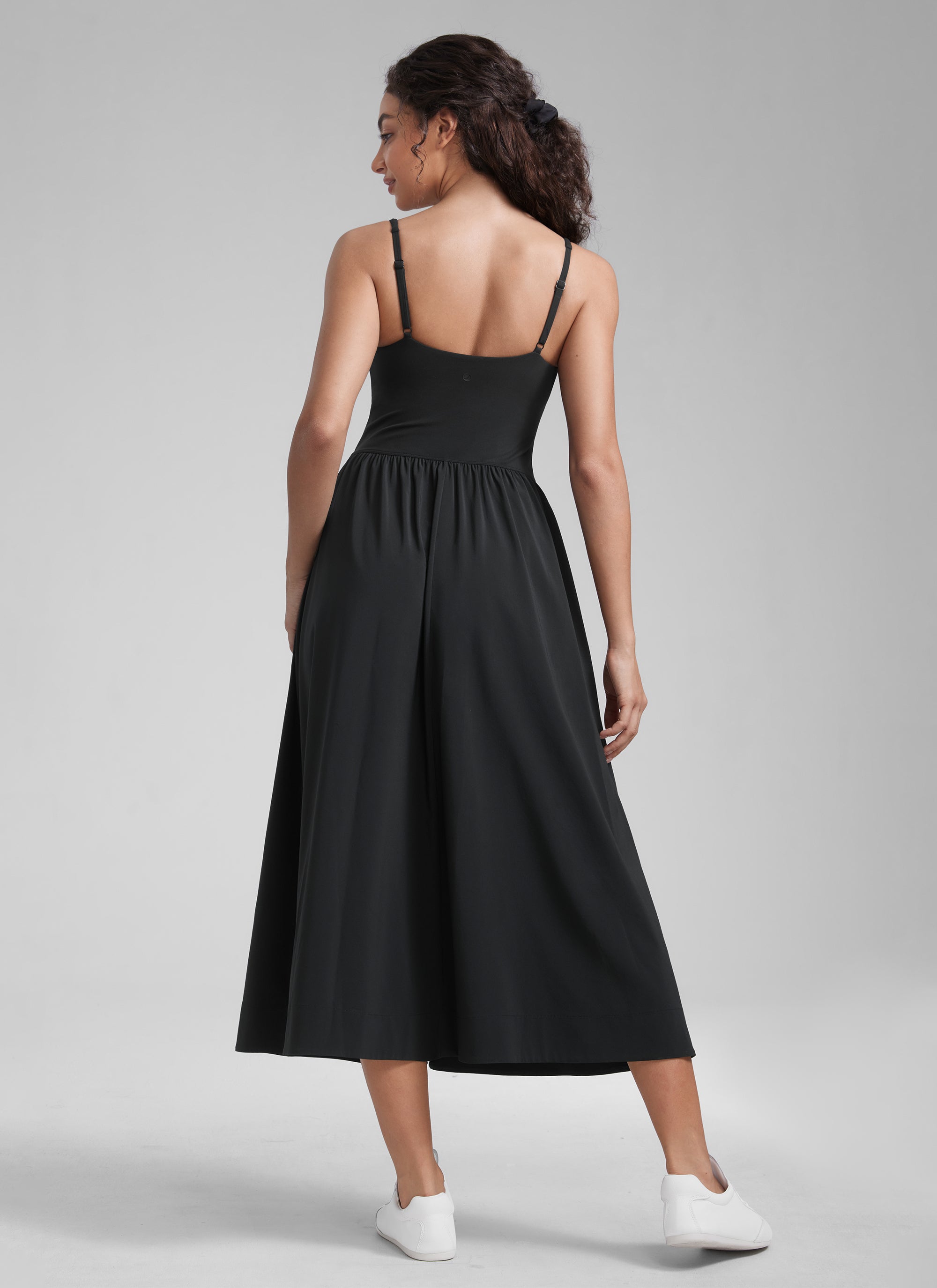 CRZ YOGA Women's Square Neck Pocket Sleeveless Maxi Padded Dress  CRZ YOGA  US