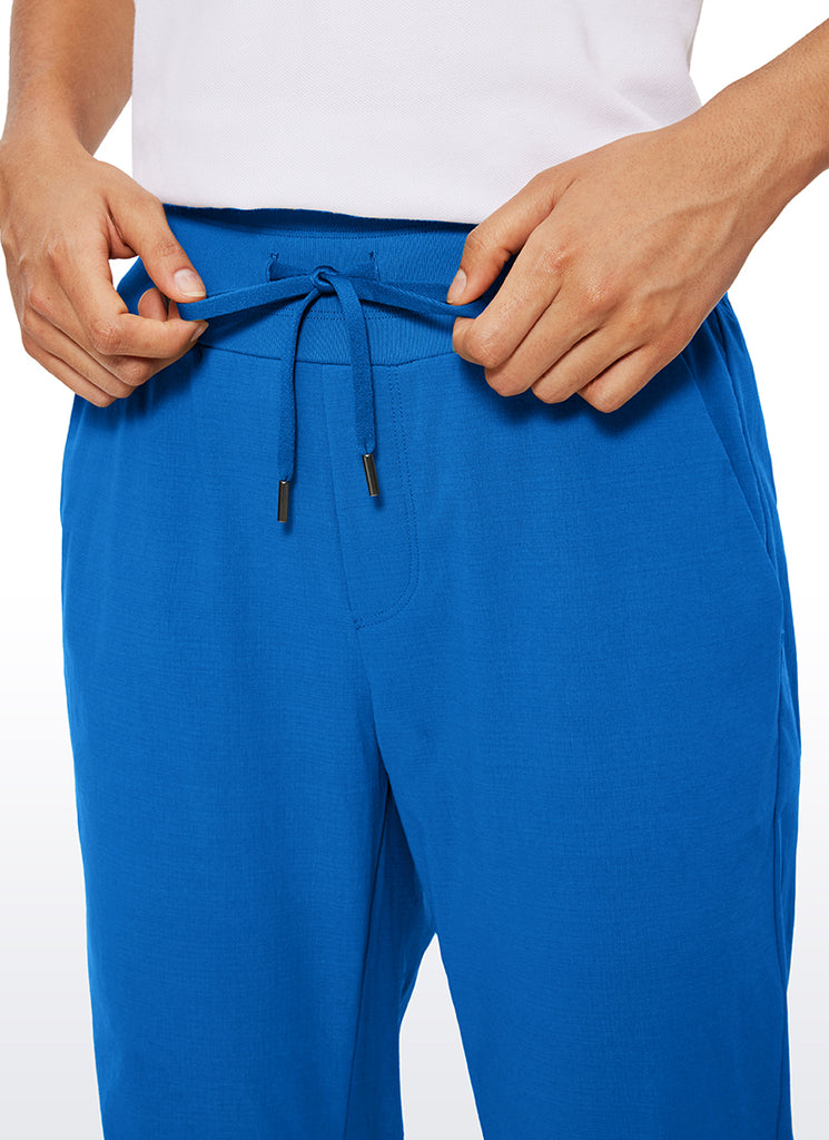 CRZ YOGA Women's Hiking Casual Relaxed Fit Ripstop Jogger Pockets 28'' Raw Linen