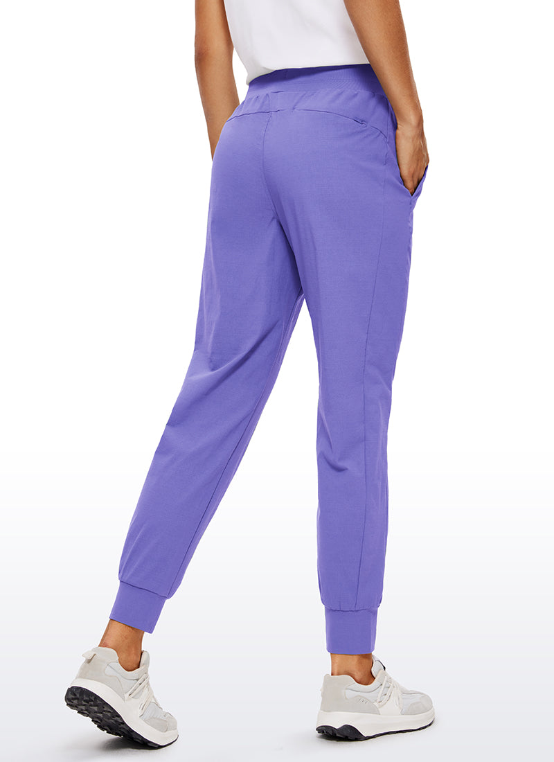 CRZ YOGA Women's Hiking Casual Relaxed Fit Ripstop Jogger Pockets 28'' Dark Lavender Purple