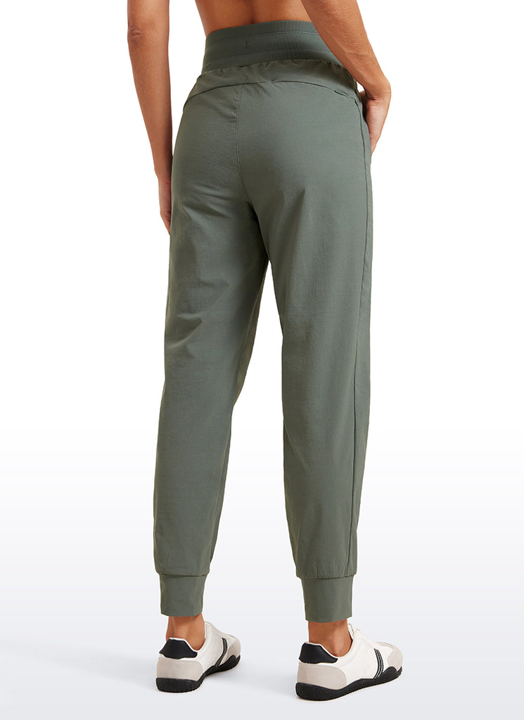 CRZ YOGA Women's Hiking Casual Relaxed Fit Ripstop Jogger Pockets 28'' Ink Gray