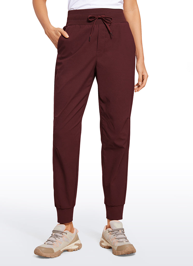 CRZ YOGA Women's Hiking Casual Relaxed Fit Ripstop Jogger Pockets 28'' Ink Gray