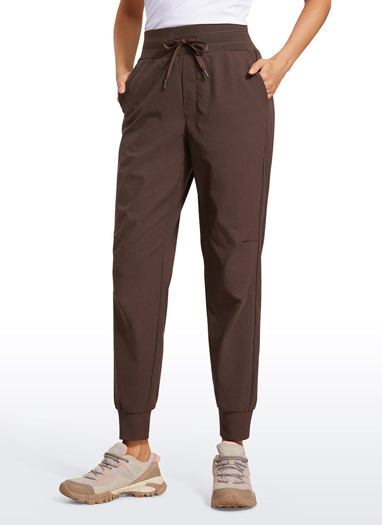 CRZ YOGA Women's Hiking Casual Relaxed Fit Ripstop Jogger Pockets 28'' Grey Sage