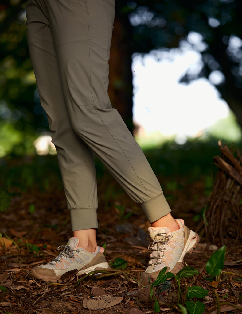 CRZ YOGA Women's Hiking Casual Relaxed Fit Ripstop Jogger Pockets 28'' Cliff Ash