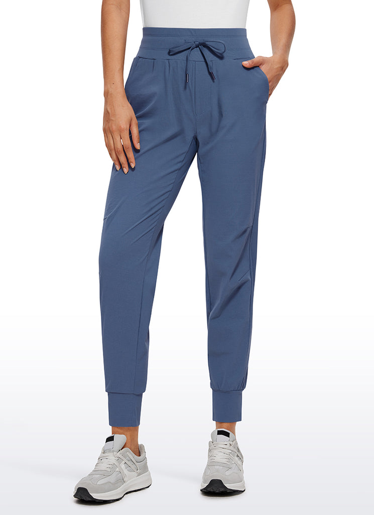 CRZ YOGA Women's Hiking Casual Relaxed Fit Ripstop Jogger Pockets 28'' True Navy